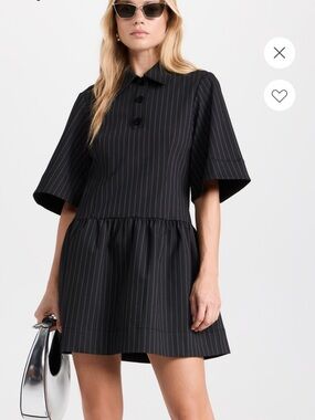 GANNI Striped Mini Dress